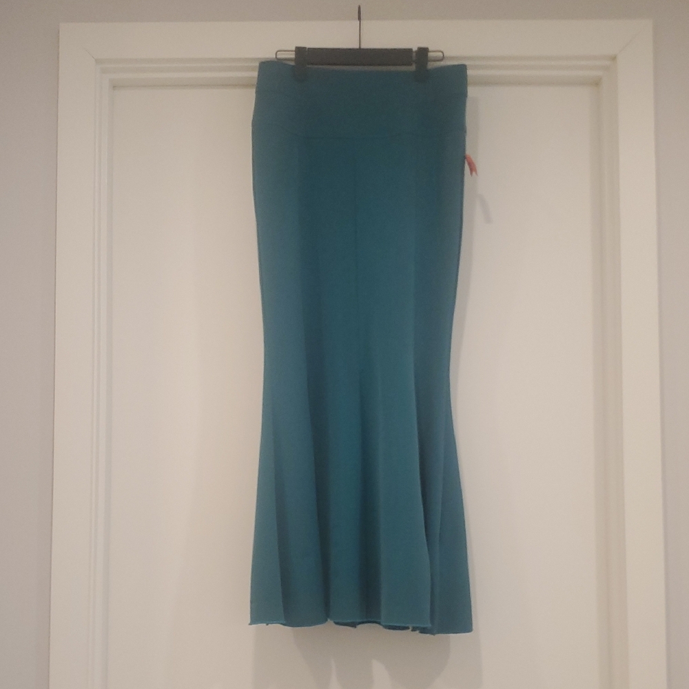 Chic Teal A-Line Skirt